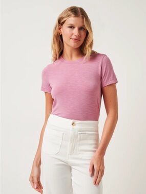 Travis Mathew Cloud Jersey Tee - Pink